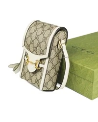 Mini Bolsa Gucci Horsebit 1955 Monogram