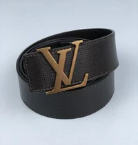Cinto Louis Vuitton Reversível LV Marrom