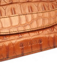 Bolsa Miu Miu Vintage Croco Laranja