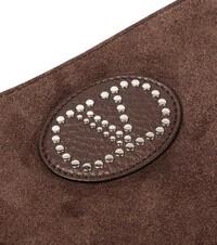 Bolsa Valentino Nellcôte Small Suede Marrom