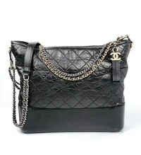 Bolsa Chanel Gabrielle Aged Calfskin Medium Preta