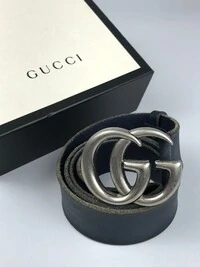 Cinto Gucci GG Azul Marinho