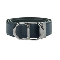 Cinto Christian Dior Reversível Azul Marinho