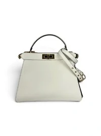 Bolsa Fendi x Versace Peekaboo Média Branca