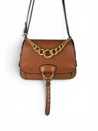 Bolsa Miu Miu Dahlia Couro Caramelo