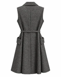 Vestido Christian Dior Bar Jacket Belt Cinza