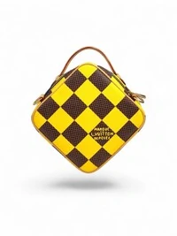 Bolsa Louis Vuitton Damier Pop Chess Messenger Amarelo