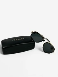 Óculos De Sol Versace Aviador 2232 Preto