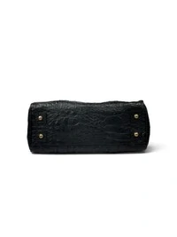Bolsa Mulberry Bayswater em Couro Croco Preto