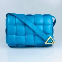 Bolsa Bottega Veneta Padded Cassette Azul Bic