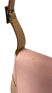 Bolsa Gucci Jackie Vintage em Canvas Nude e Rosa