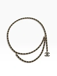 Cinto Chanel Vintage 2005 Chain-Link Belt Small