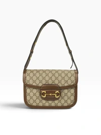 Bolsa Gucci Horsebit 1955 GG Supreme Marrom