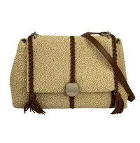 Bolsa Chloé Penelope Rafia Natural