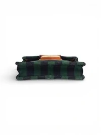Clutch Prada Stripes Clutch Verde Preta