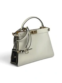 Bolsa Fendi x Versace Peekaboo Média Branca