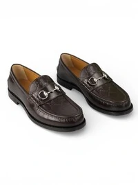 Sapato Gucci Horsebit Loafers Café