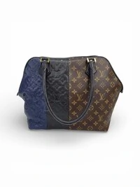 Bolsa Louis Vuitton Marine Blocks Edição Limitada Marrom, Azul e Preto