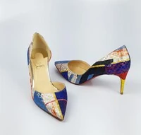 Sapato Christian Louboutin Jacquard Multicolor