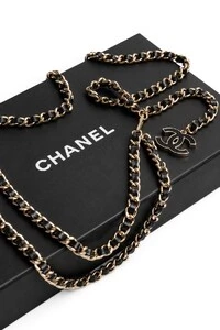 Cinto Chanel Vintage 2005 Chain-Link Belt Small