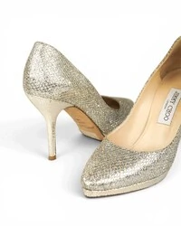 Sapato Jimmy Choo Dourado