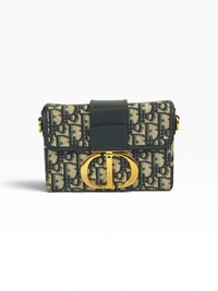 Bolsa Dior 30 Montaigne em Jacquard Oblique Azul