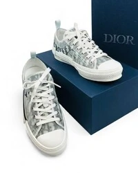 Tênis Dior Sneaker B23 League Oblique Cano Baixo Branco Monogram