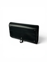 Necessaire Versace em Couro Granulado Preta