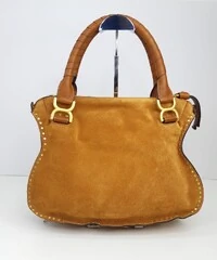 Bolsa Chloé Marcie Camurça Caramelo