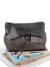 Bolsa Nancy Gonzales Couro Marrom