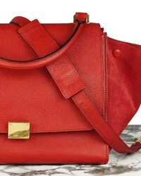 Bolsa Celine Trapeze Medium Vermelha