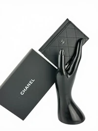 Porta Cartão Chanel Preto Preto