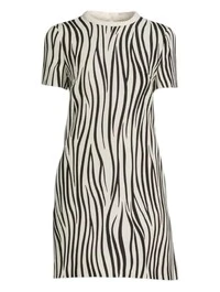Vestido Valentino Estampado P&B Zebra