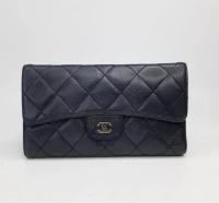 Carteira Chanel Couro Preta