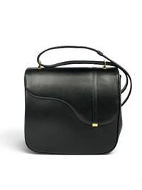 Bolsa Gucci Equestrian Saddle Crossbody Preta