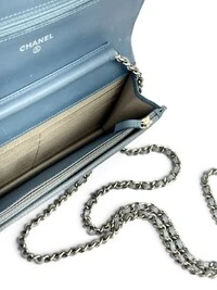 Bolsa Chanel WOC Caviar Sky Blue