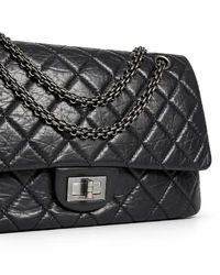 Bolsa Chanel 2.55 Reissue Classic Double Flap Large Preta