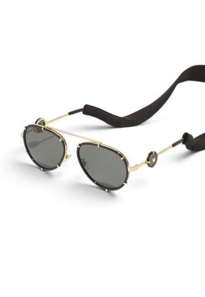 Foto Óculos De Sol Versace Aviador 2232 Preto