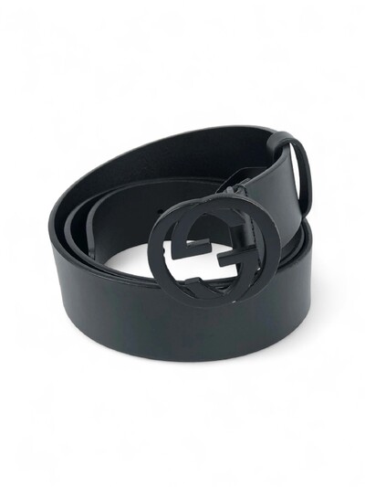 Foto Cinto Gucci GG Preto