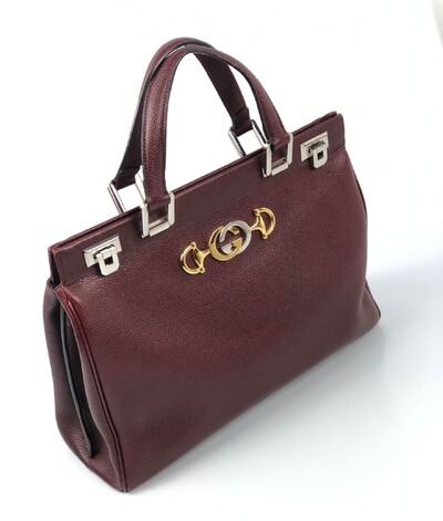 FotoBolsa Gucci Zumi Tote Burgundy