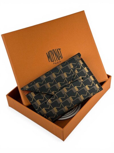 Foto Porta Cartão Moynat Carbon Bronze Yellow