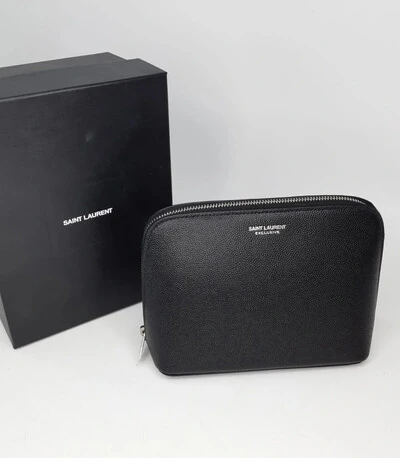 FotoNecessaire Saint Laurent em Couro Preta