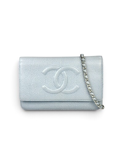 Foto Bolsa Chanel WOC Caviar Sky Blue