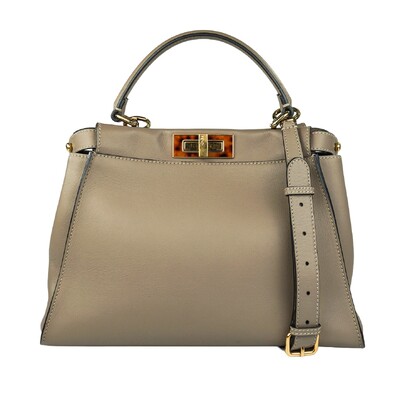 Foto Bolsa Fendi Peekaboo Small Cinza
