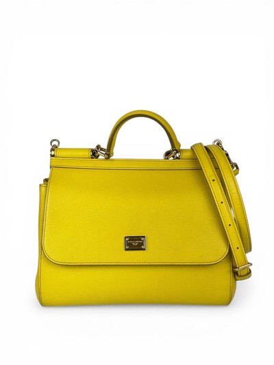 Foto Bolsa Dolce & Gabbana Sicily Medium Amarela