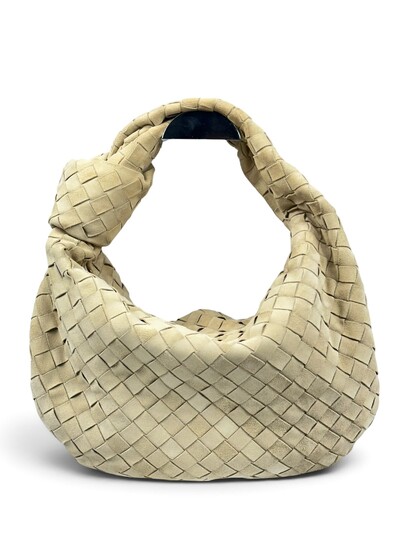 Foto Bolsa Bottega Veneta Jodie Small Suede Areia