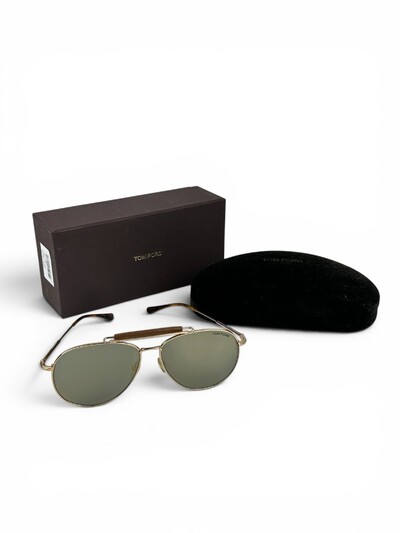 Foto Óculos De Sol Tom Ford Aviador Sean Dourado