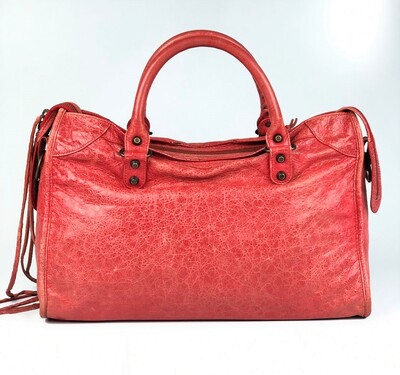 FotoBolsa Balenciaga Giant City Vermelho