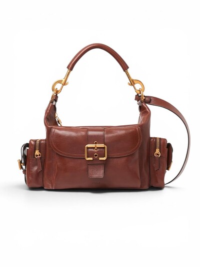 Foto Bolsa Chloé Double Carry Camera Média Terracota