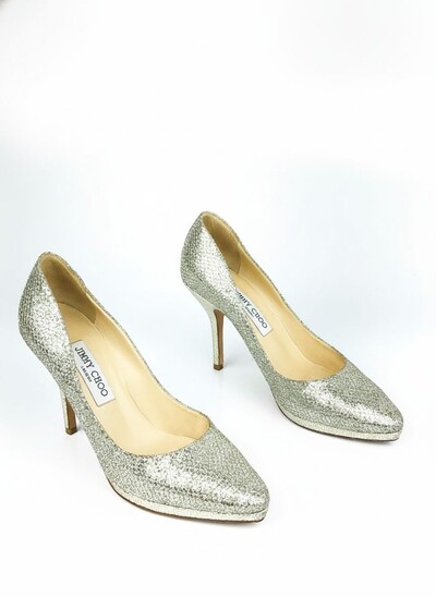 Foto Sapato Jimmy Choo Dourado